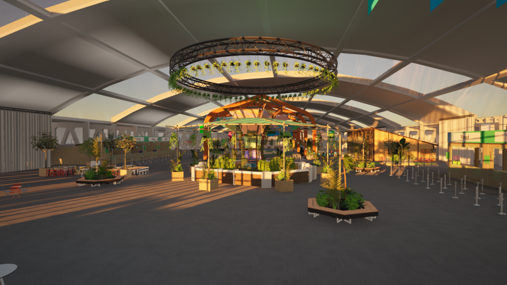 Adyen au RAI Amsterdam, visualisation 3D Niki Zaal