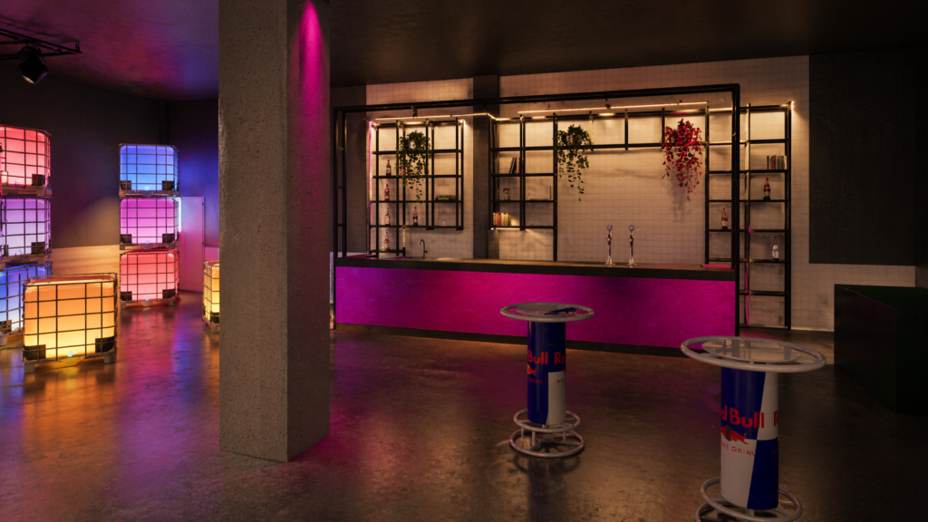 Red Bull Red Monday Amsterdam, visualisation 3D Niki Zaal