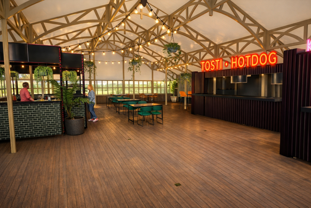 Keukenhof, espace food, visualisation 3D Niki Zaal