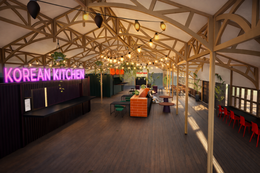 Keukenhof, espace food, visualisation 3D Niki Zaal