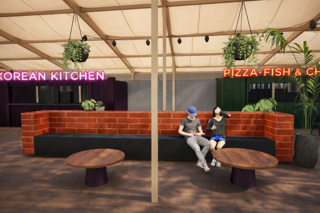 Keukenhof, espace food, visualisation 3D Niki Zaal
